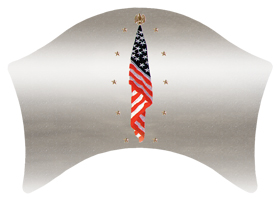 DABAN-550-SL Flag At Rest Silver